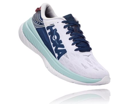 Hoka One One Carbon X Moški Road Tekaški Čevlji Bela / Modra SI-961835G